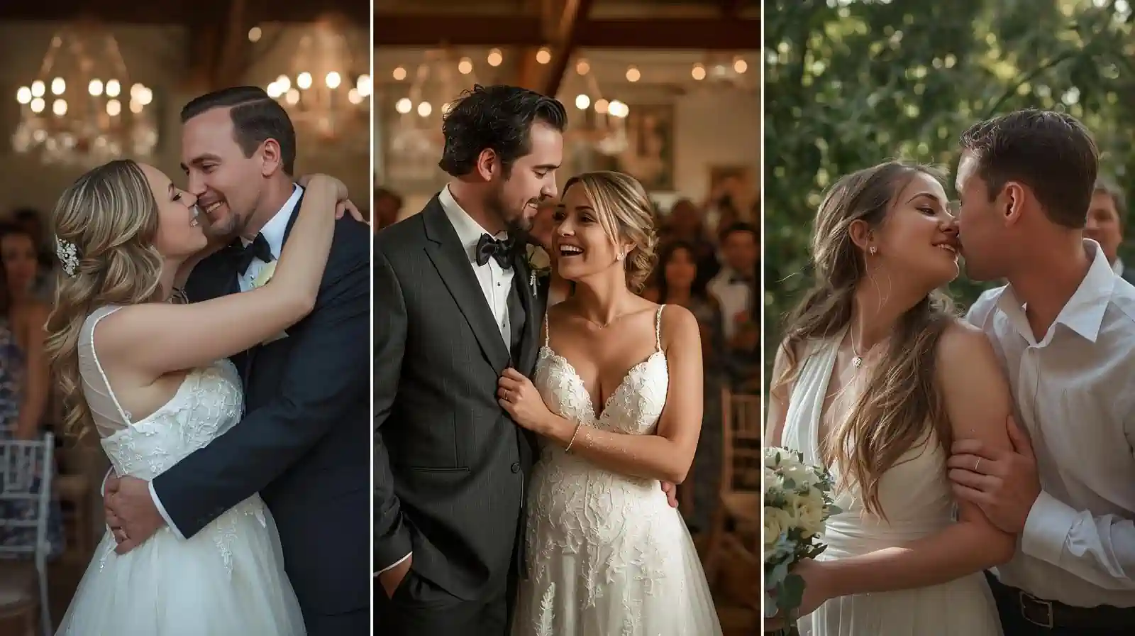 generate 3 eye catching wedding scenes for a blog post (1)